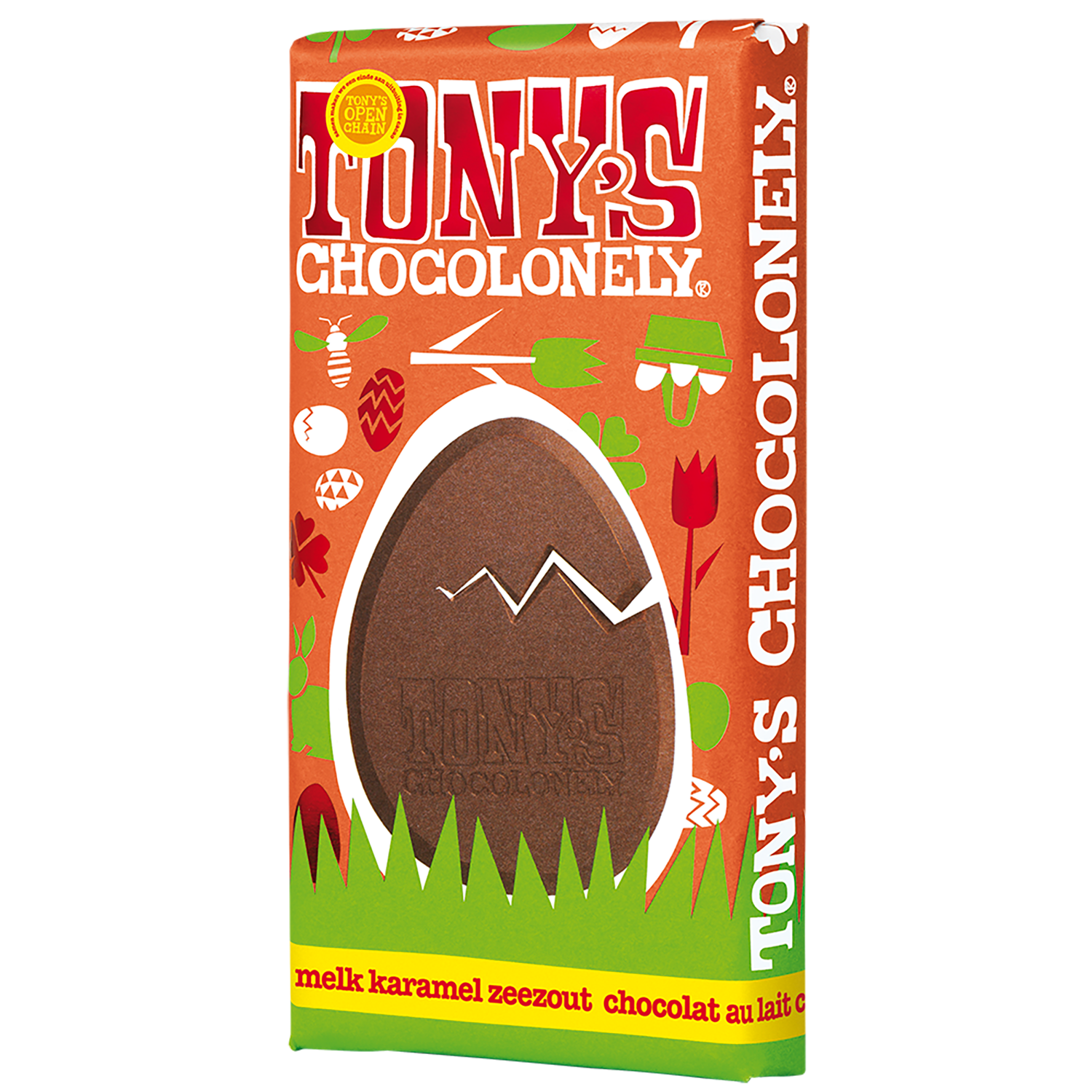 paasreep melk karamel zeezout-Tony’s Chocolonely Belgium