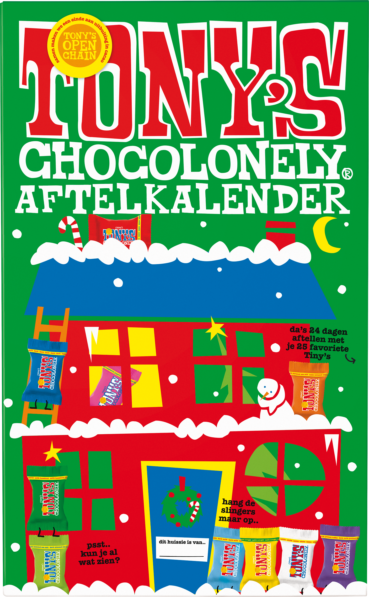 Tiny Tony's aftelkalender groot (NL)-Tony’s Chocolonely Belgium
