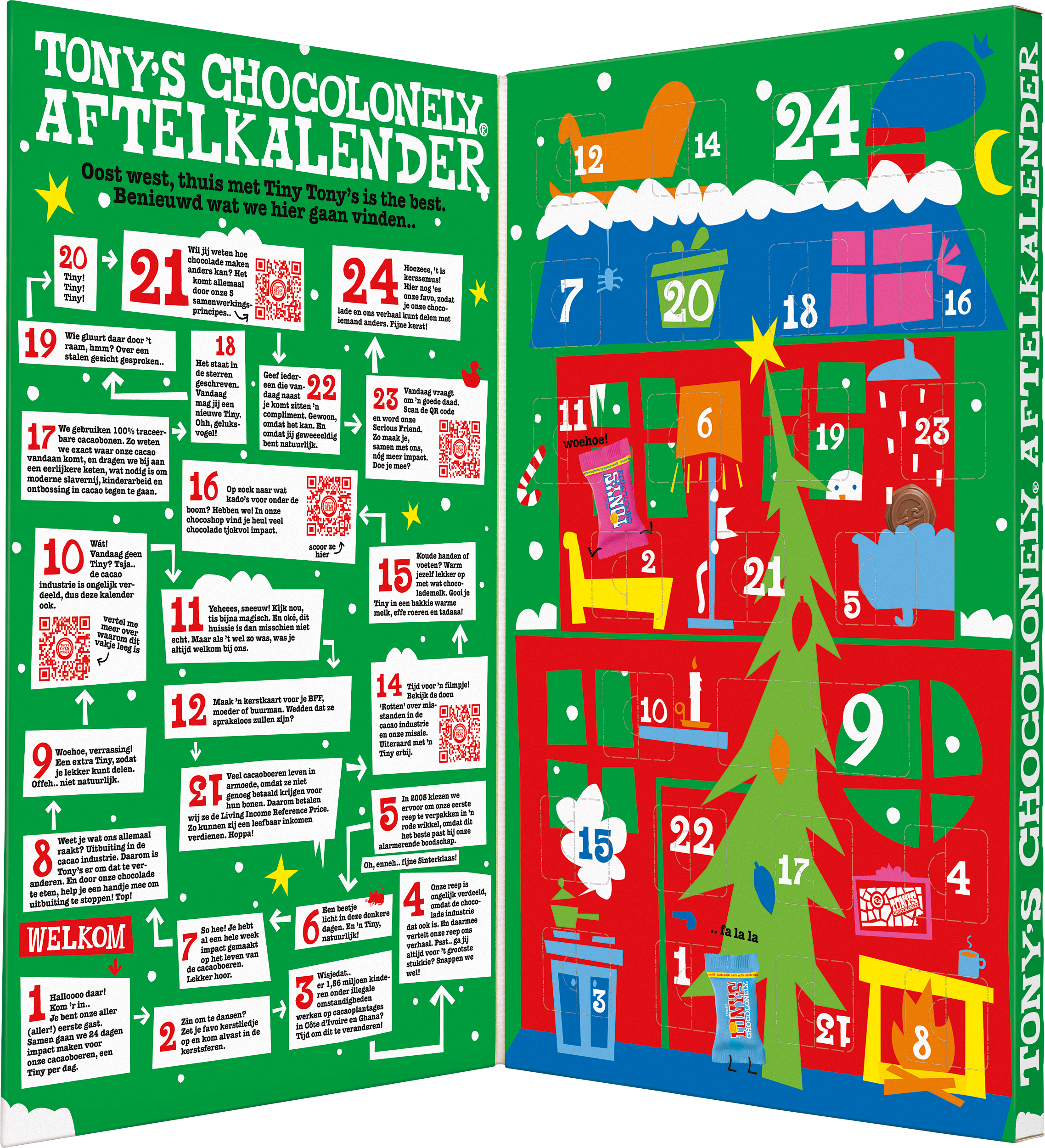 Tiny Tony's aftelkalender groot (NL)-Tony’s Chocolonely Belgium