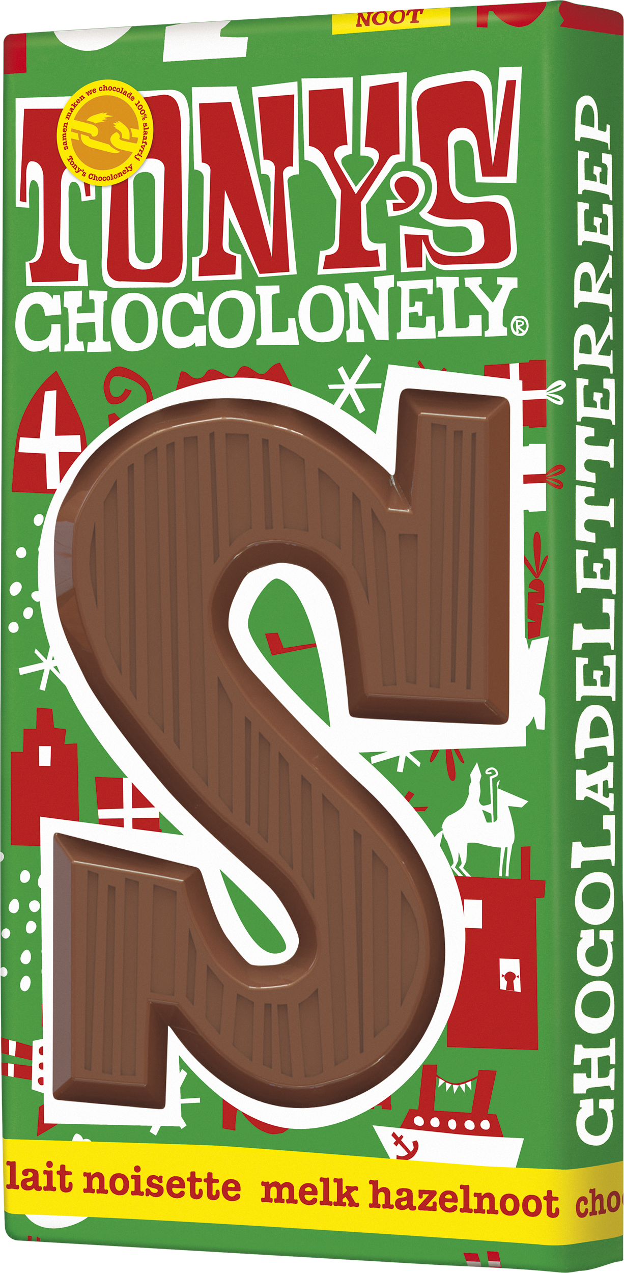 letterreep S melk hazelnoot-Tony’s Chocolonely Belgium