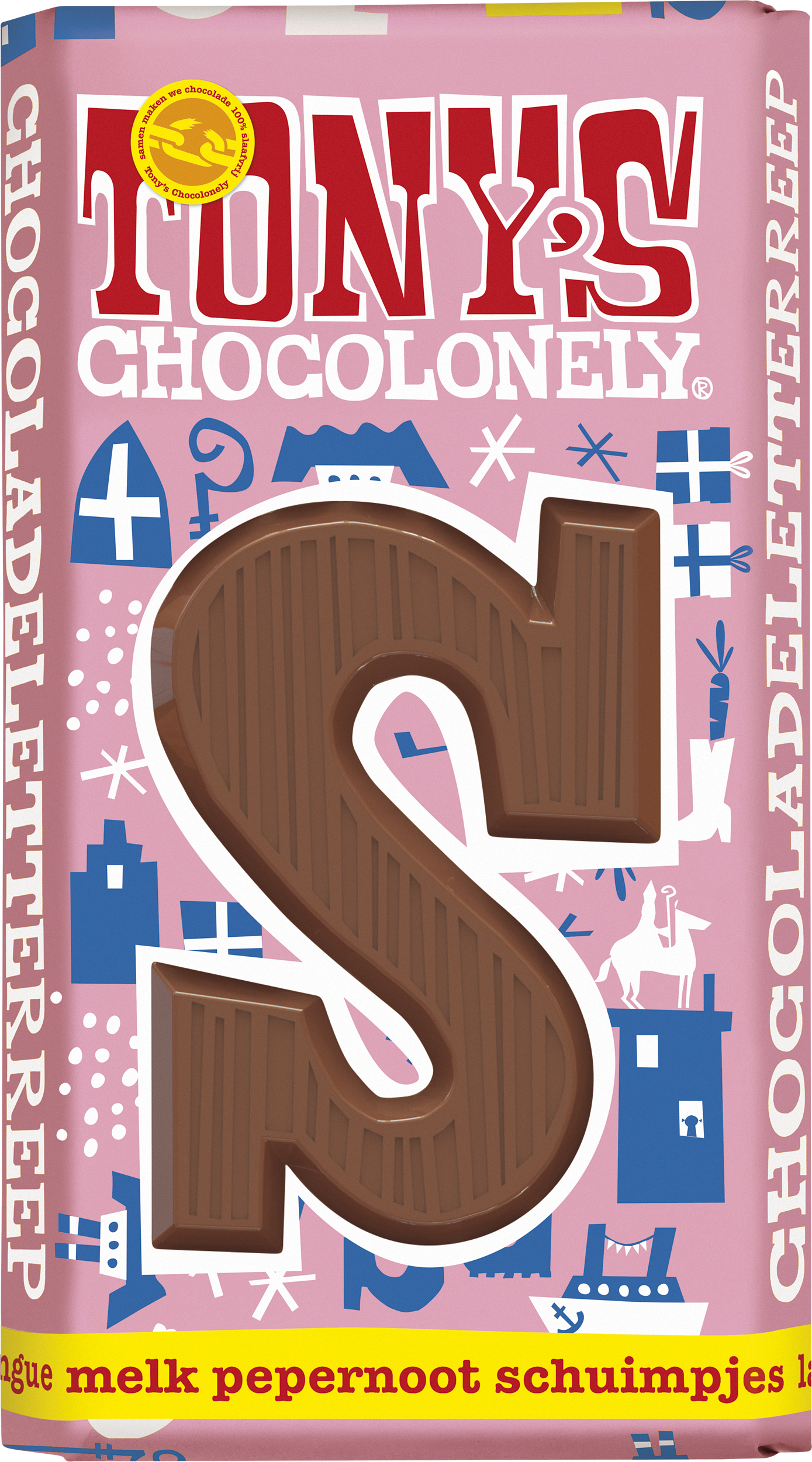 letterreep S melk pepernoot schuimpjes-Tony’s Chocolonely Belgium
