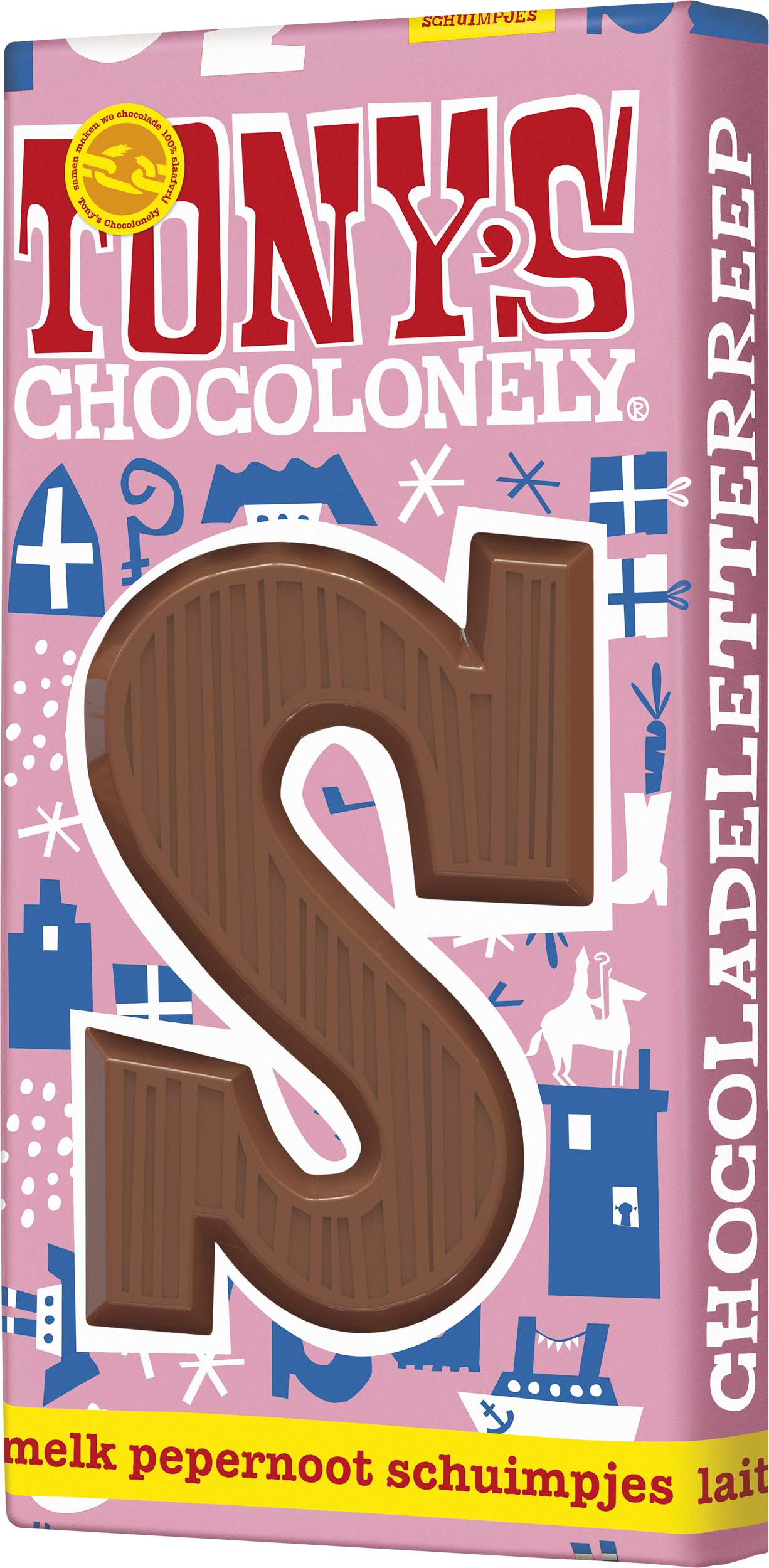 letterreep S melk pepernoot schuimpjes-Tony’s Chocolonely Belgium