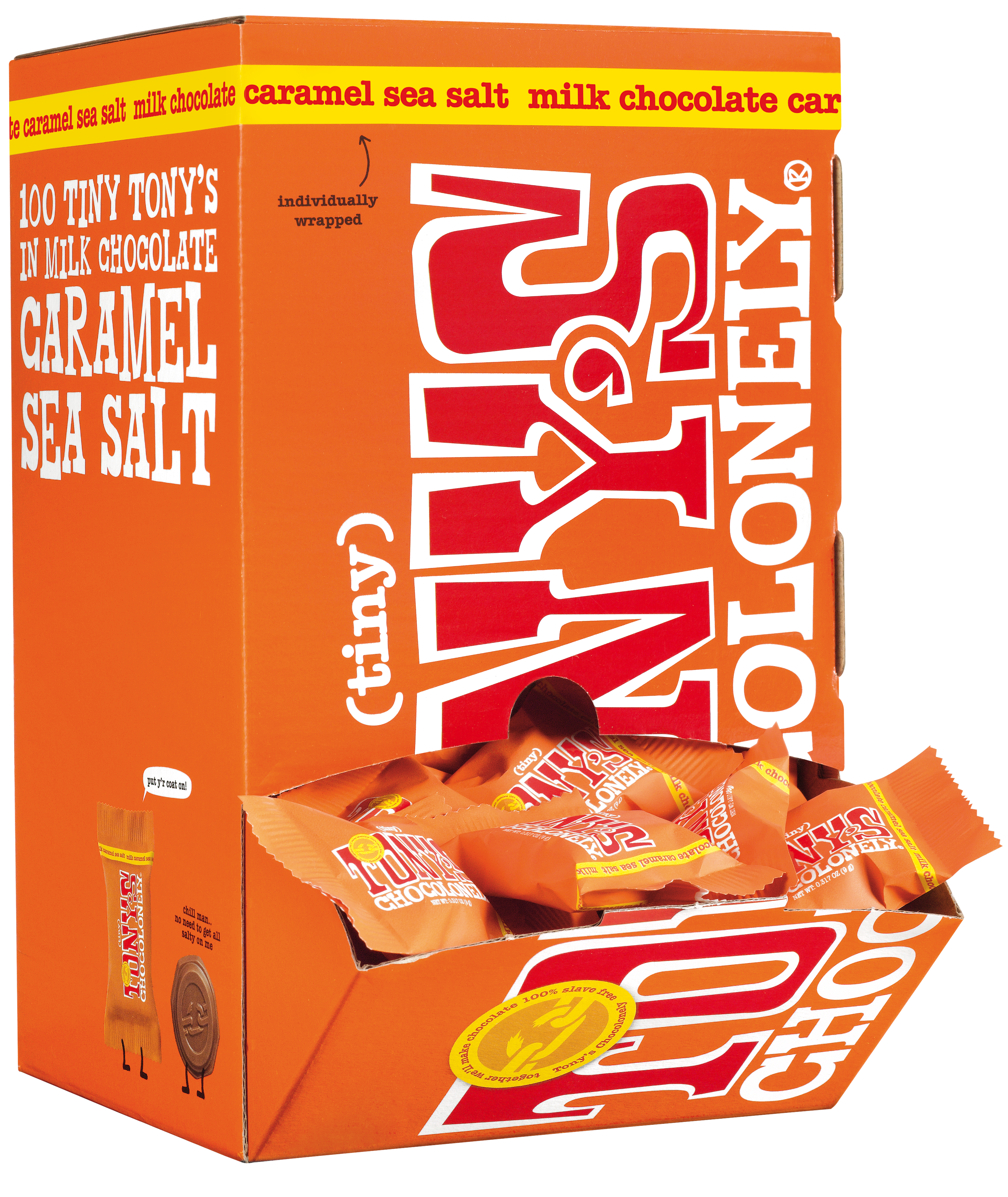 Tiny Tony’s melk karamel zeezout-Tony’s Chocolonely Belgium