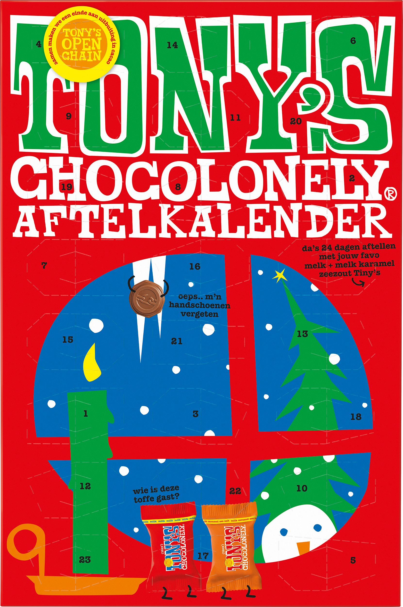 Tiny Tony’s aftelkalender klein-Tony’s Chocolonely Belgium