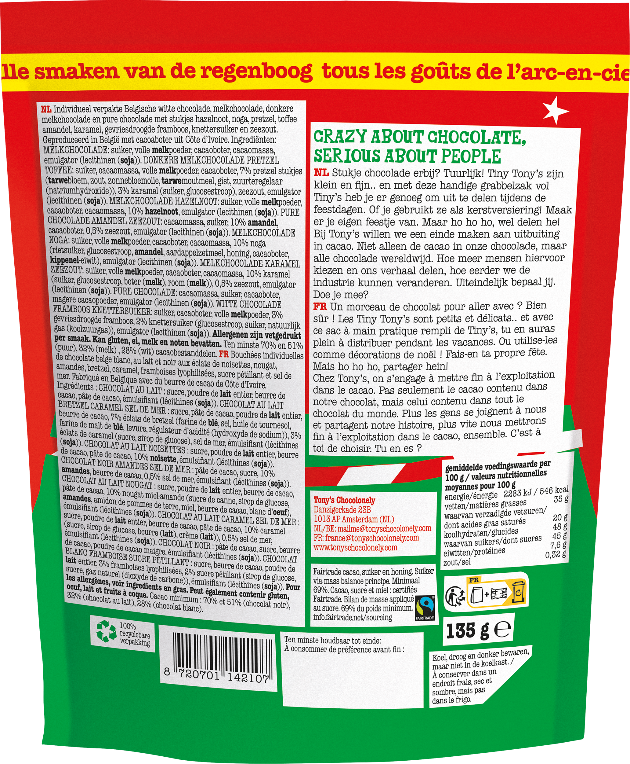 Tiny Tony's kerst mix-Tony’s Chocolonely Belgium