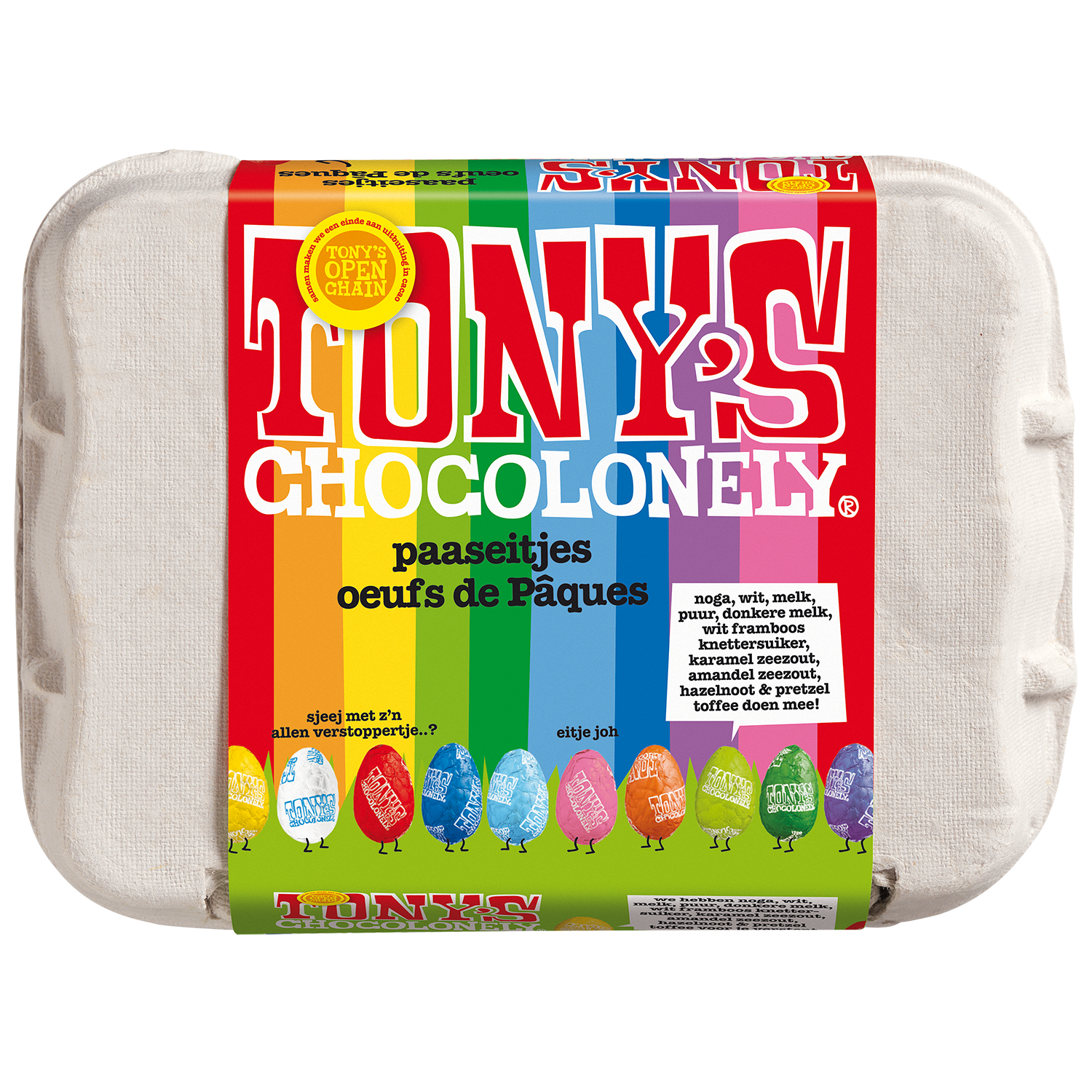 pasen bundel paaseitjes-Tony’s Chocolonely Belgium