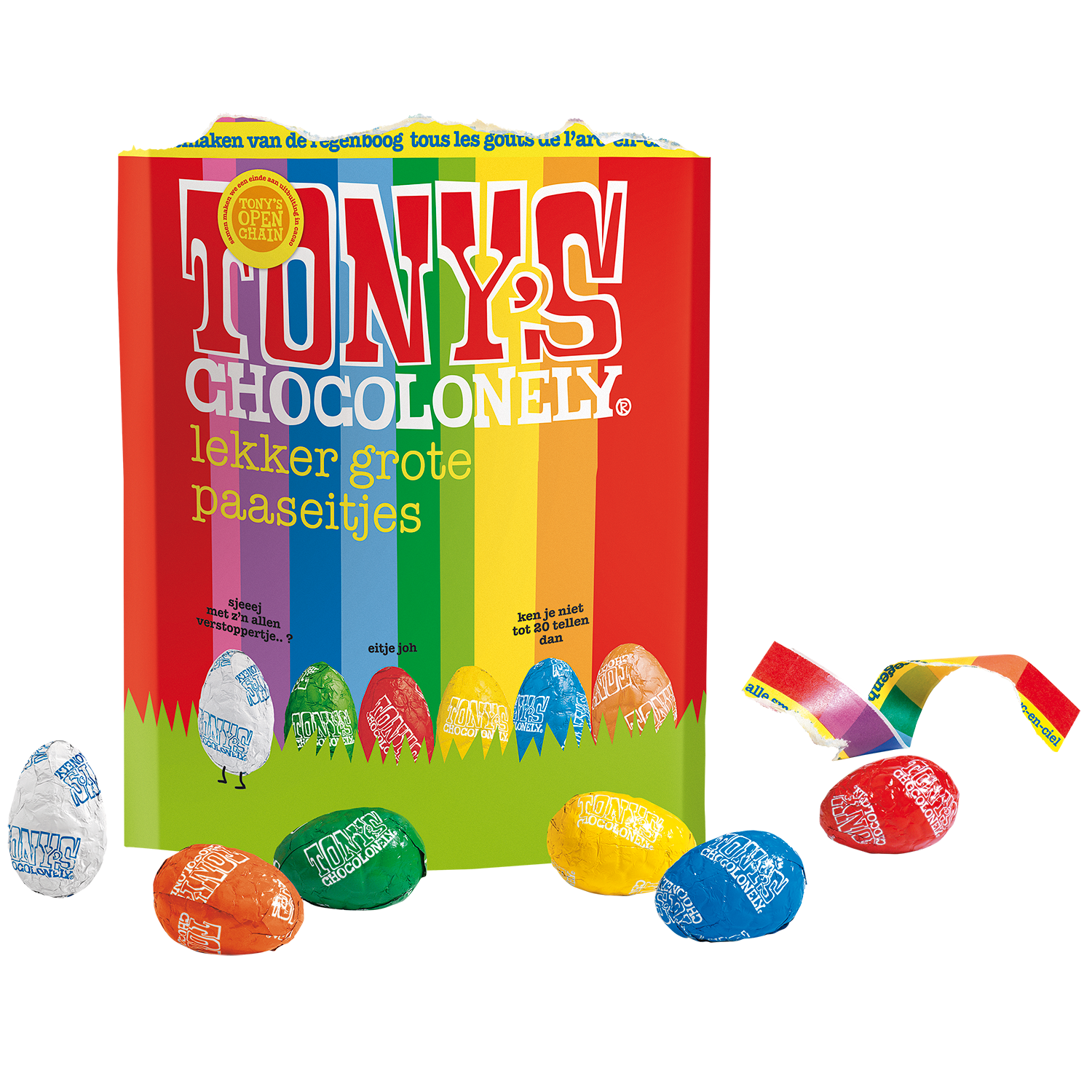 pasen bundel paaseitjes-Tony’s Chocolonely Belgium