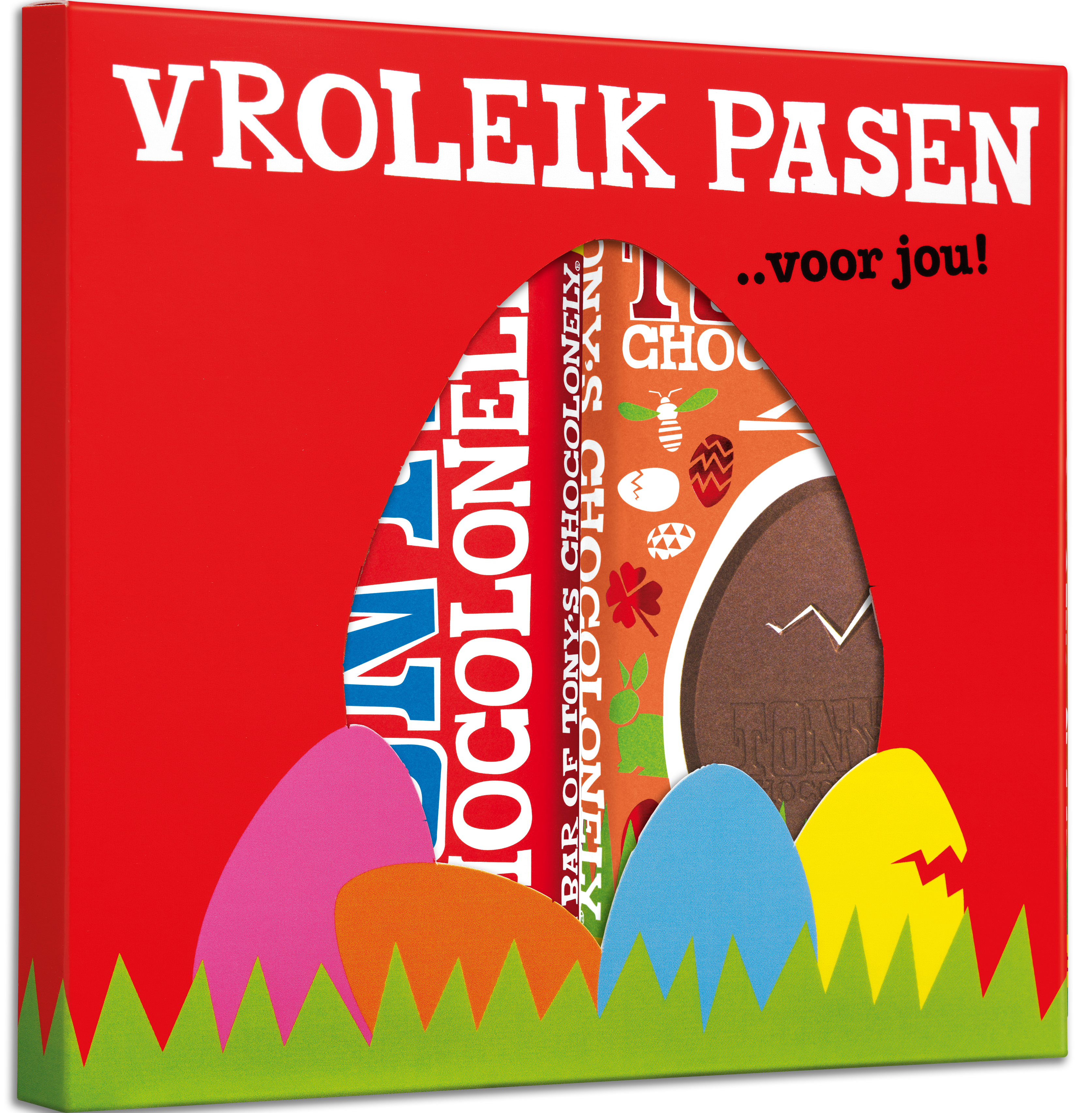 Kadoos Pasen Melk + Melk Karamel Zeezout-Tony’s Chocolonely Belgium