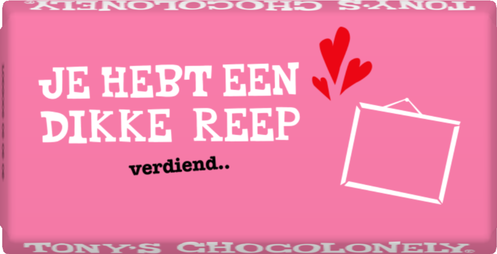 dikke reep-Tony’s Chocolonely Belgium