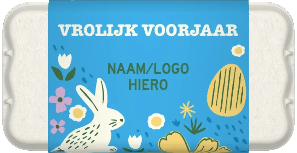 gepersonaliseerd groot eisdoosje vrolijk voorjaar