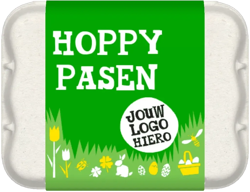 boîte à œufs personnalisée avec des motifs de Pâques