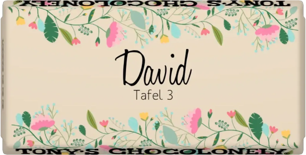 gepersonaliseerd tafelindeling