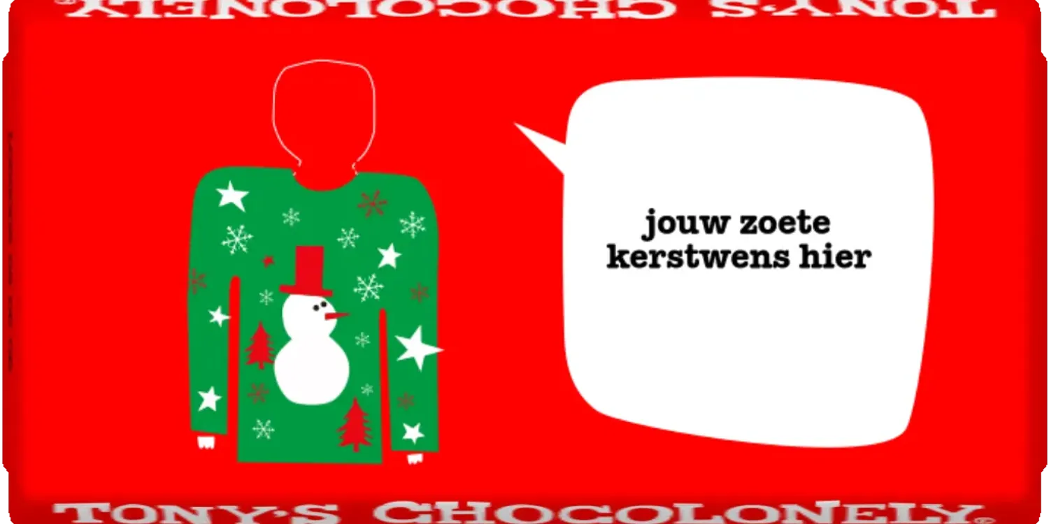 kersttrui horizontaal-Tony’s Chocolonely Belgium