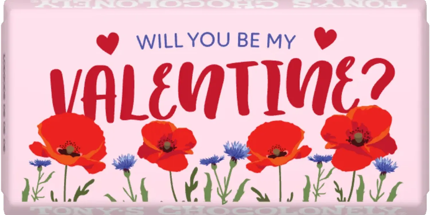 my valentine-Tony’s Chocolonely Belgium