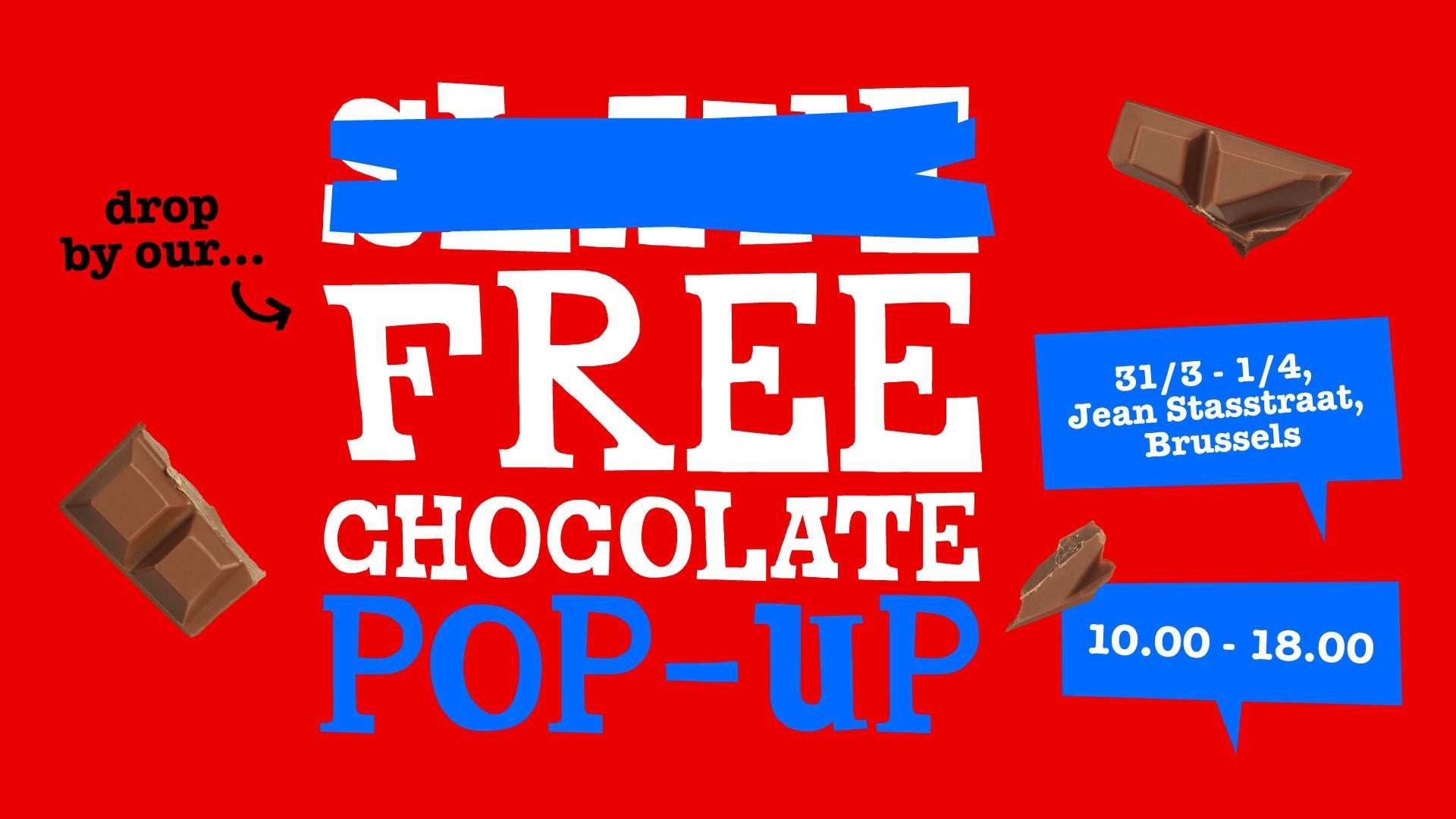 Kom je langs bij de Tony’s Free Chocolate Pop Up?