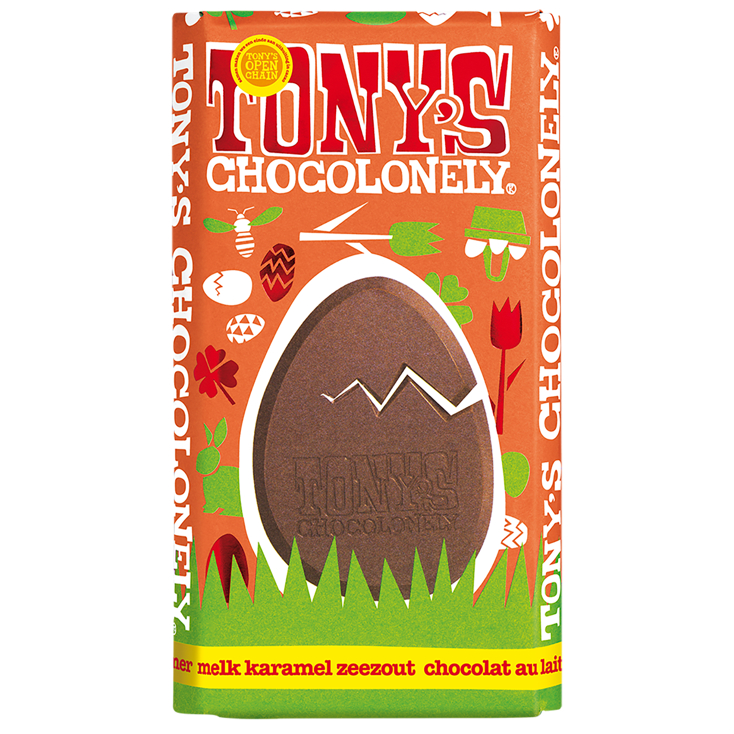 paasreep melk karamel zeezout-Tony’s Chocolonely Belgium