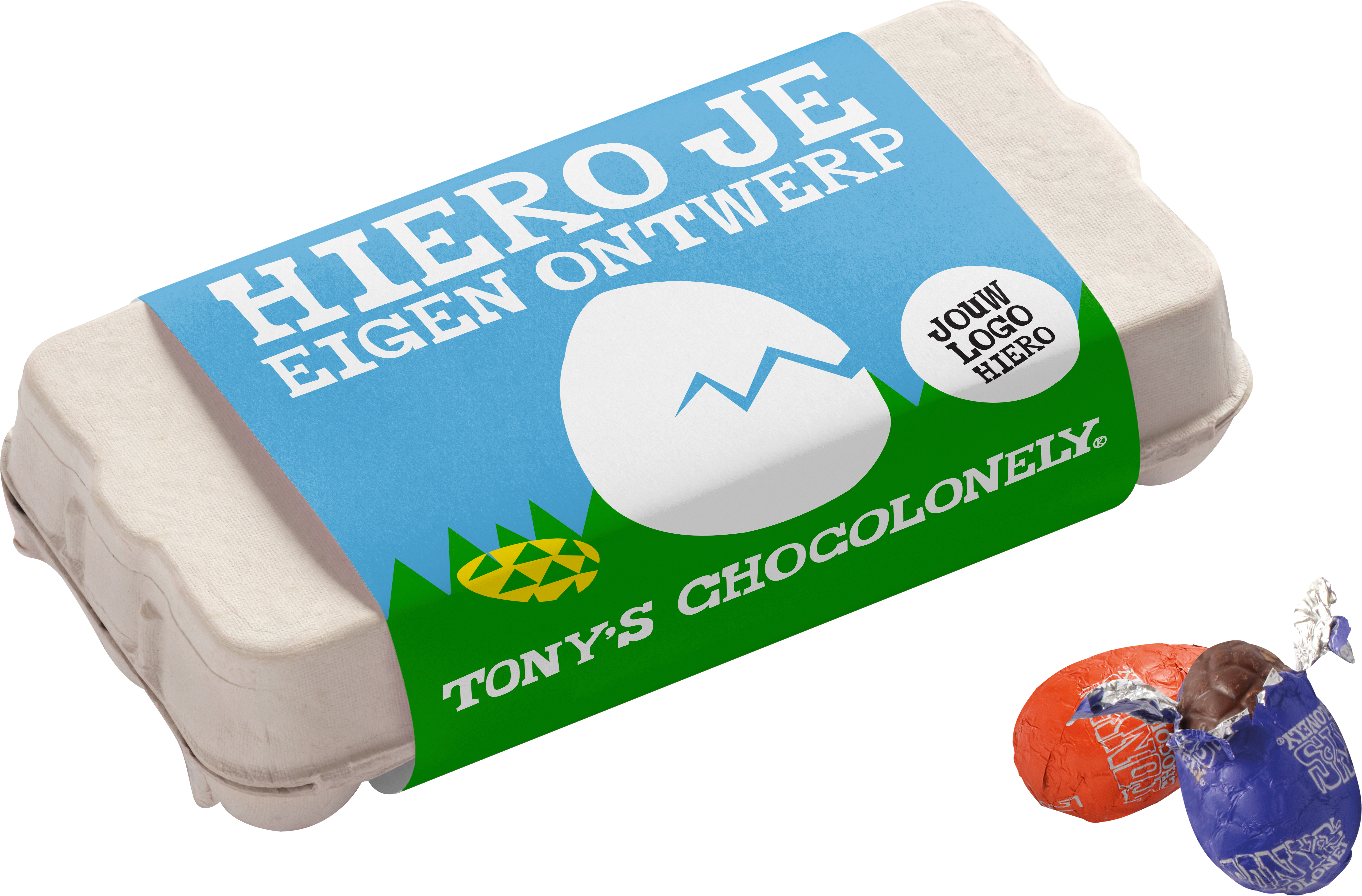 Persoonlijke paaseieren doos