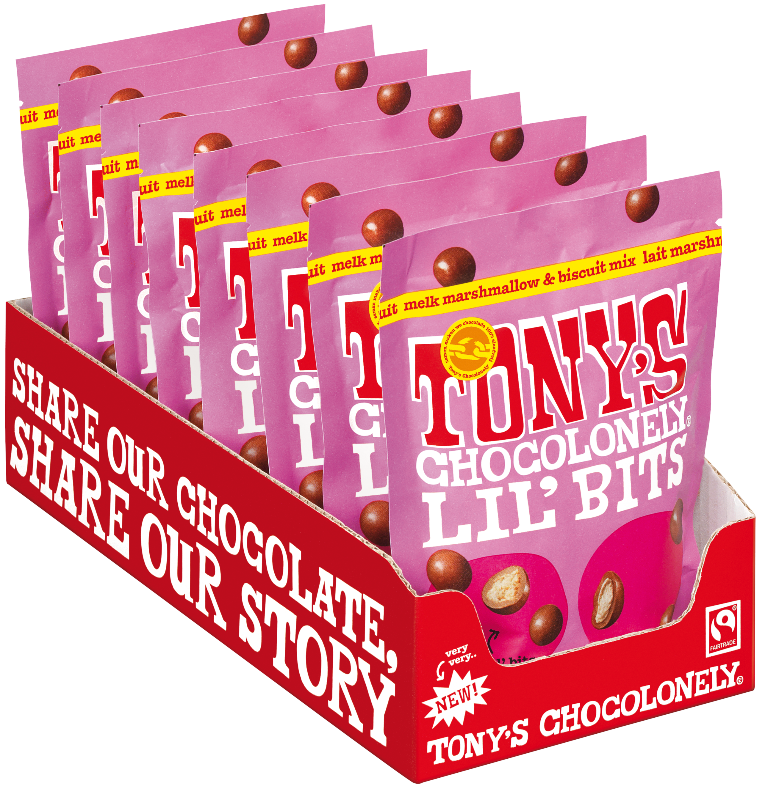Lil’ Bits mlk marshmellow biscuit mix-Tony’s Chocolonely Belgium