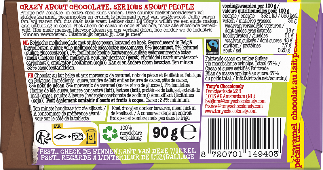 croquant au caramel au lait et aux noix de pécan