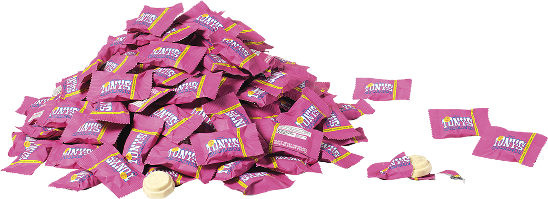 Tiny Tony's wit framboos knettersuiker