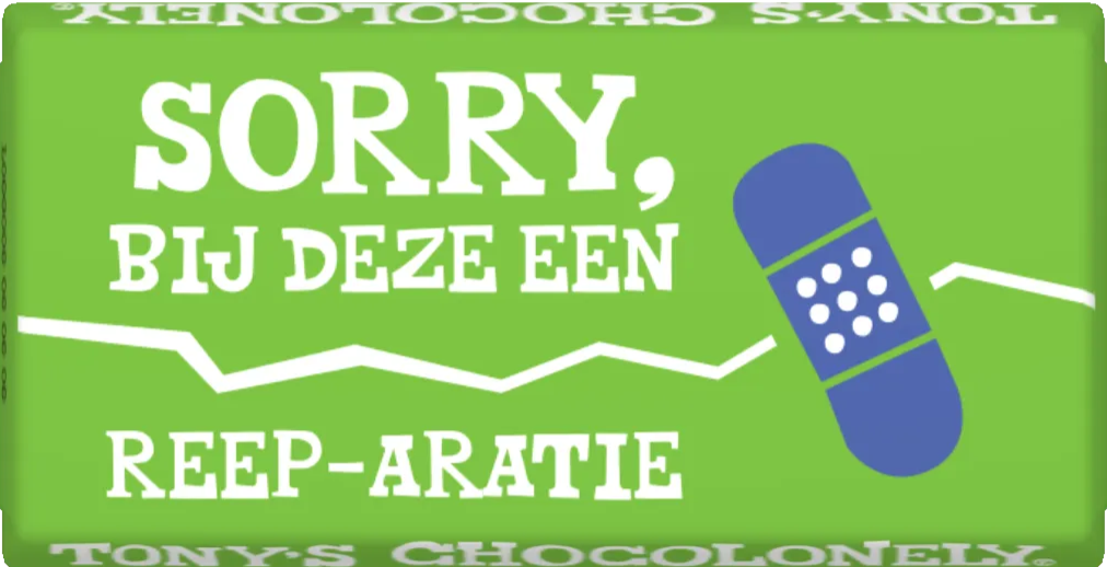 sorry-Tony’s Chocolonely Belgium