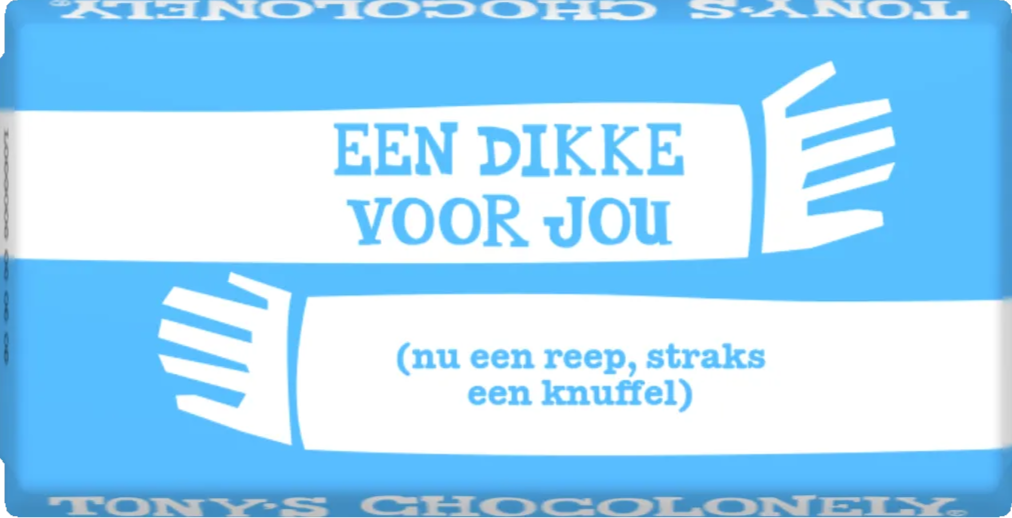 dikke knuffel-Tony’s Chocolonely Belgium