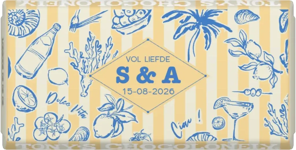 gepersonaliseerd dolce vita bruiloft