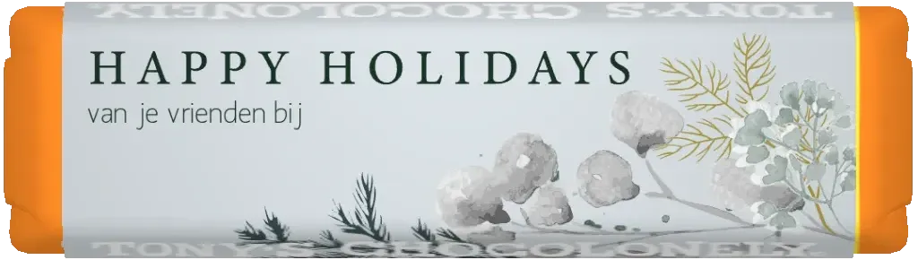 gepersonaliseerd winters boeket kleine reep