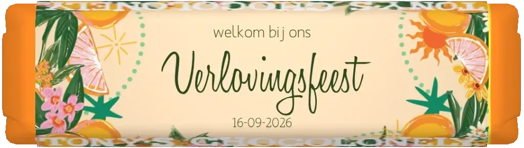 gepersonaliseerd kleine reep verloving