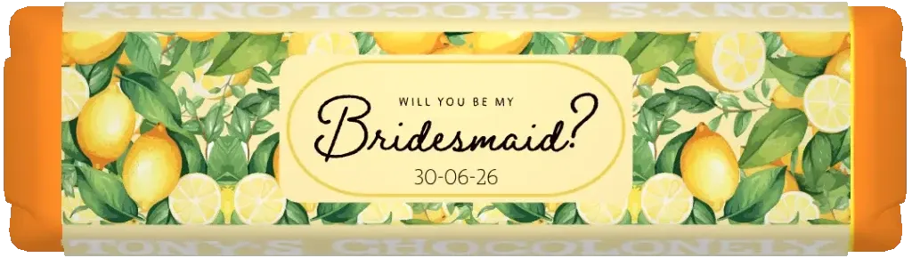 gepersonaliseerd kleine reep bridesmaid
