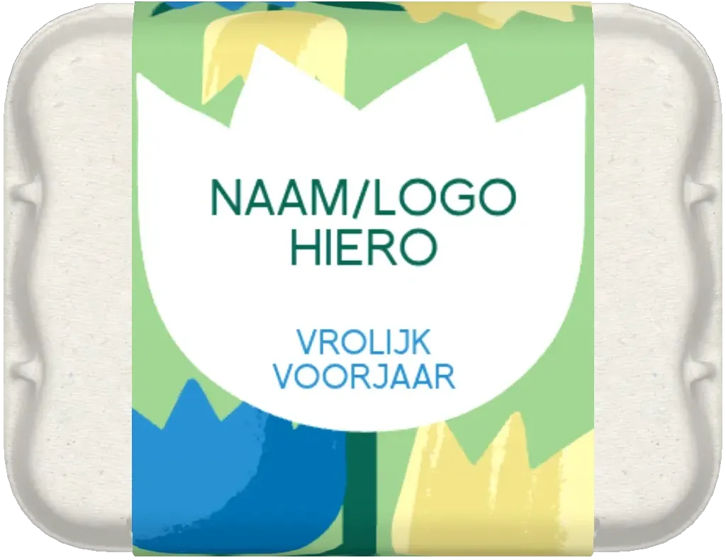 gepersonaliseerd eidoosje tulpen