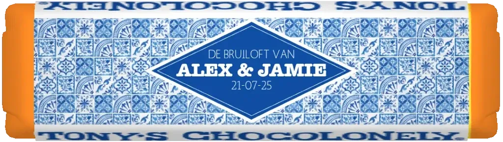 gepersonaliseerd kleine reep bruiloft