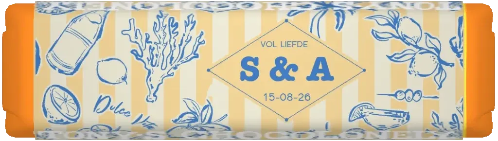 gepersonaliseerd kleine reep dolce vita